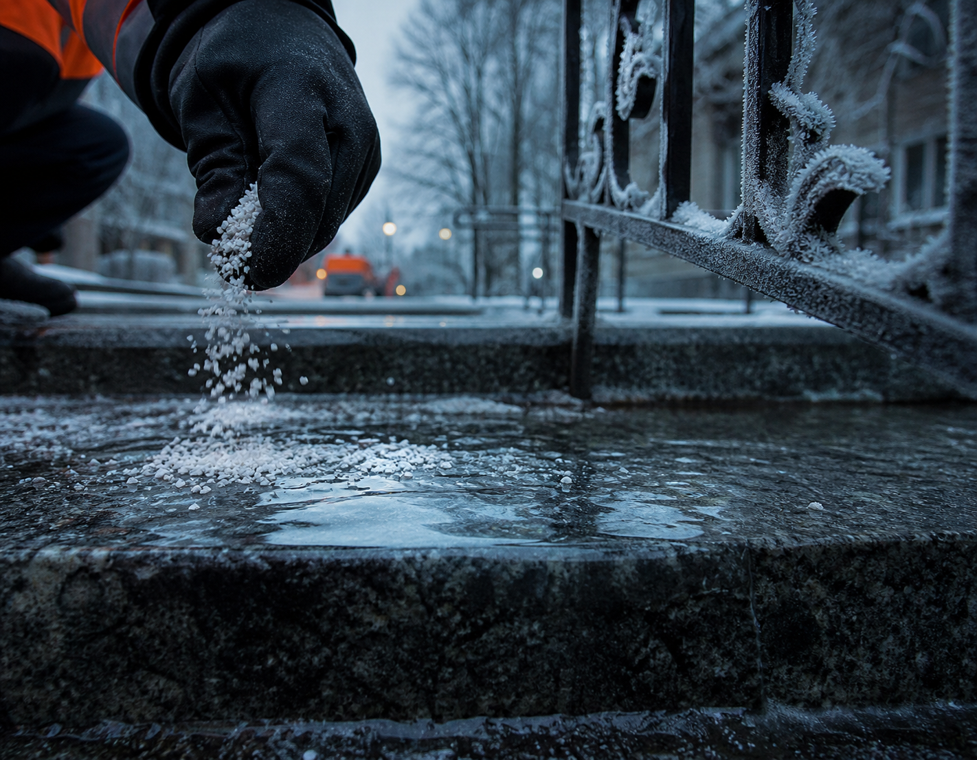 Blitz Winterdienst – Professionelle Eisbeseitigung