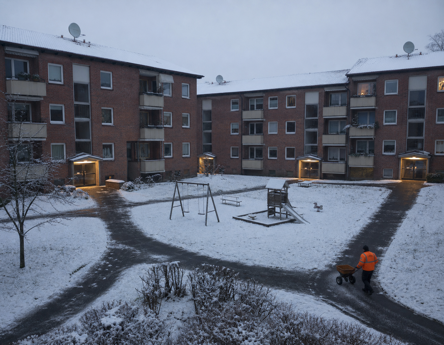 Winterdienst für Hausverwaltungen – Wohnanlagen professionell betreut