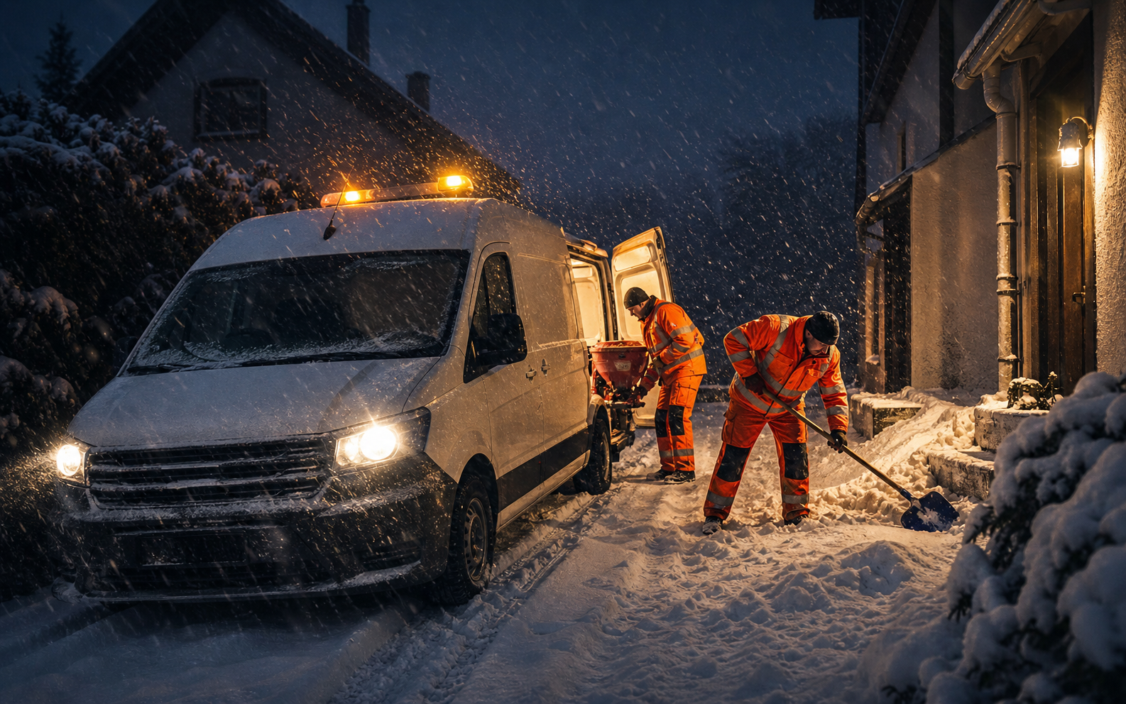 Notfall-Räumung bei plötzlichem Wintereinbruch