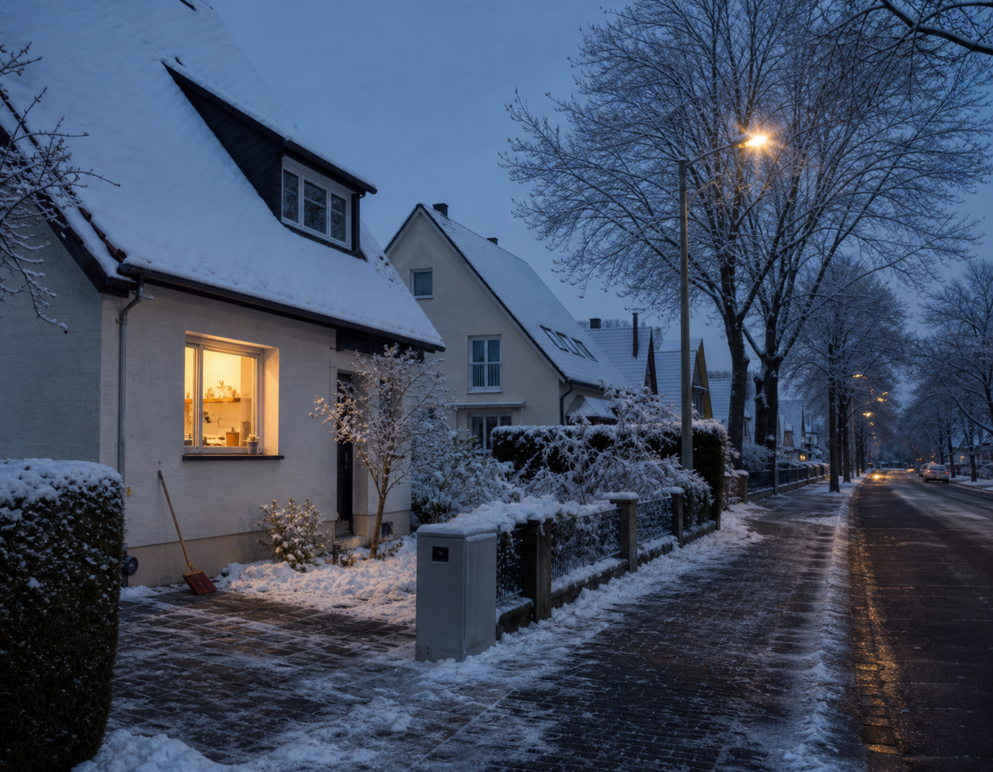 Winterdienst für Privathaushalte – Gehweg und Einfahrt werden geräumt