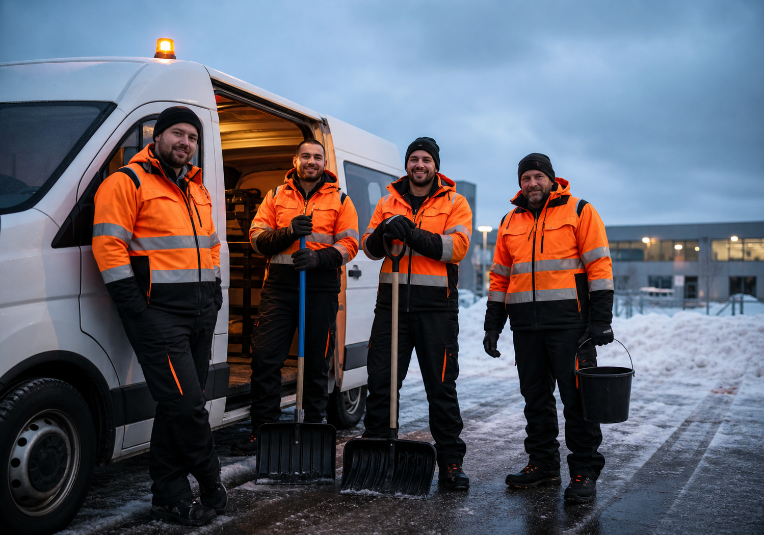 Das Team von Blitz Winterdienst